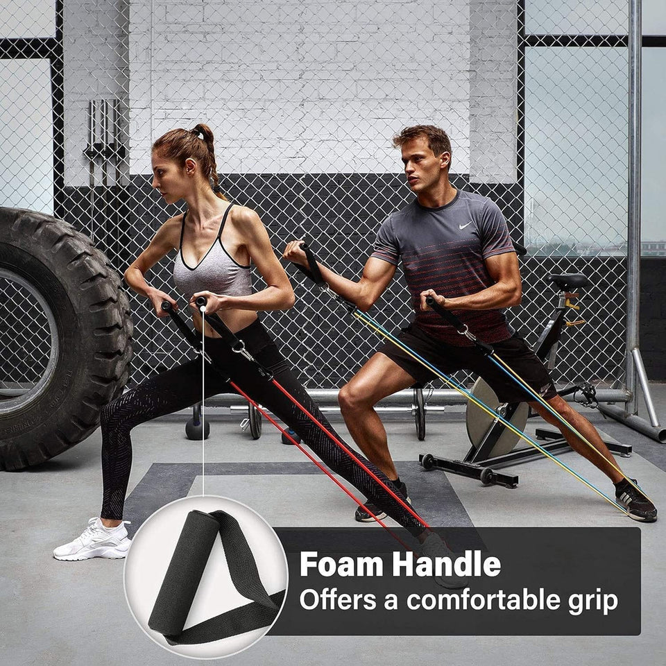 Gym Belt with Box | 5-in-1 Power Exercise Resistance Band Set – Adjustable Fitness Equipment for All Smart Exercise Belt