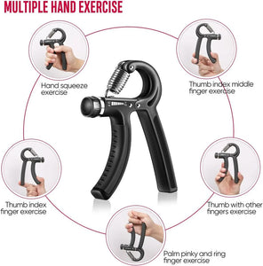 Adjustable Exerciser Hand Gripper With Counter Strengthener Adjustable Resistance Wrist Strengthener Forearm Gripper Hand Workout Squeezer Grip Strength